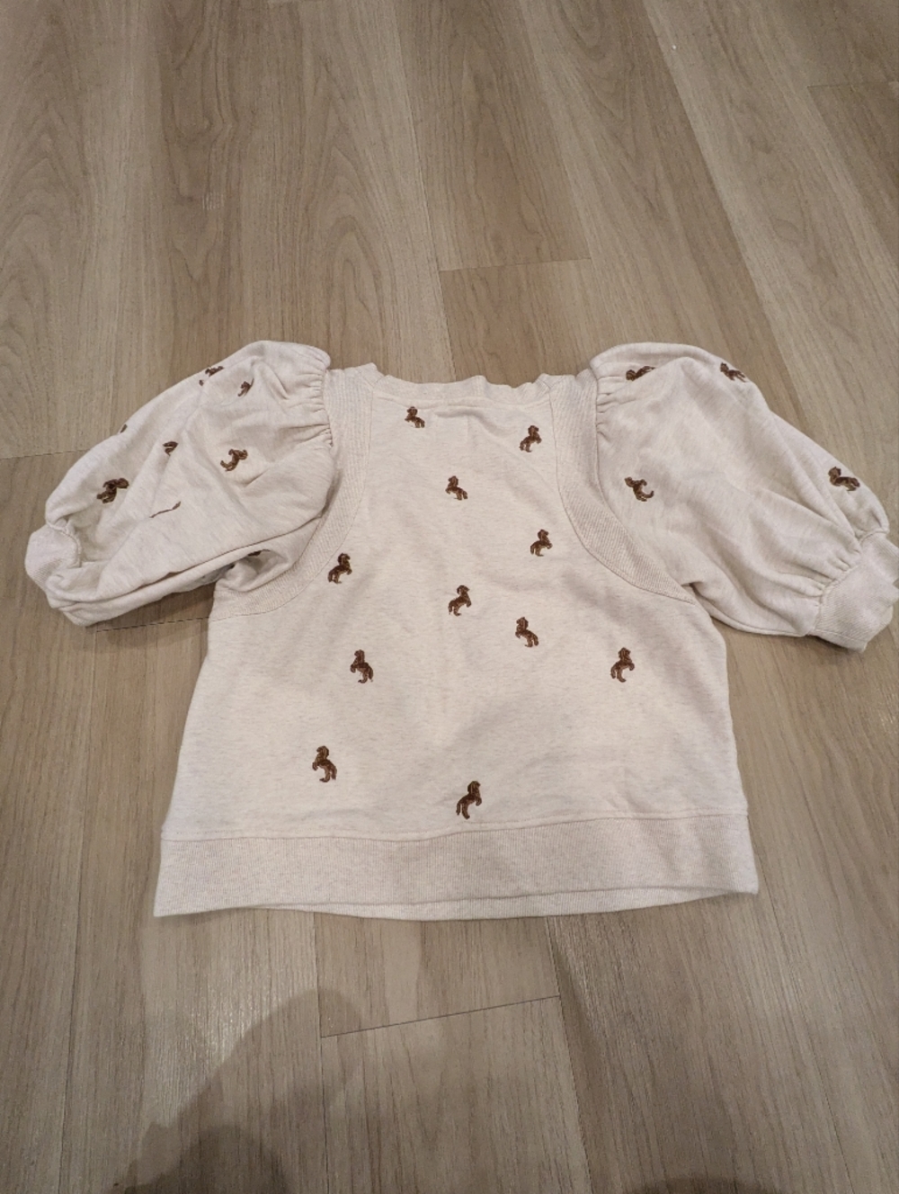 Anthropologie Maeve Puff Sleeve With Horse Embroidery - Picture 8 of 8